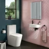 Arezzo 400 X 220mm Curved Wall Hung 1TH Cloakroom Basin -Victorian Plumbing shop az78204 d2