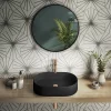 Arezzo Matt Black Oval Ceramic Counter Top Basin (600 X 380mm) -Victorian Plumbing shop az7833mb detail2