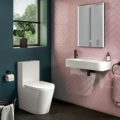 Arezzo 710 X 275mm Curved Wall Hung 1TH Basin -Victorian Plumbing shop az78517 d2