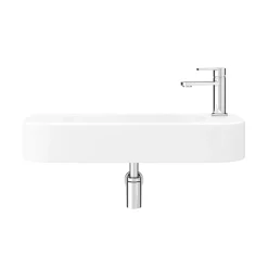 Arezzo 710 X 275mm Curved Wall Hung 1TH Basin -Victorian Plumbing shop az78517 n d2
