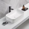 Arezzo 610 X 380mm Matt White Curved Rectangular Countertop Basin 1 Arezzo 610 X 380mm Matt White Curved Rectangular Countertop Basin -Victorian Plumbing shop az78575b l