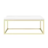 Arezzo 700 Gloss White Stone Resin Worktop With Brushed Brass Wall Mounted Frame -Victorian Plumbing shop az7bbfrmgwd1