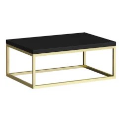 Arezzo 700 Matt Black Stone Resin Worktop With Brushed Brass Wall Mounted Frame