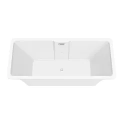 Arezzo 1700 X 750 Modern Square Roll Top Bath -Victorian Plumbing shop az820 detail1