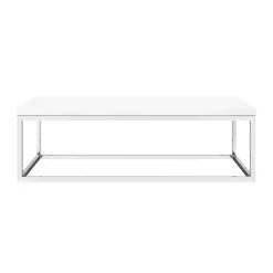 Arezzo 910 Gloss White Stone Resin Worktop With Chrome Wall Mounted Frame