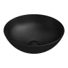Arezzo 400mm Matt Black Round Counter Top Basin -Victorian Plumbing shop azb6015d1