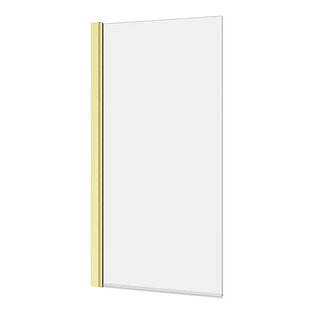 Arezzo Straight Square Shower Bath W. Brushed Brass Pivot Screen 5 Arezzo Straight Square Shower Bath W. Brushed Brass Pivot Screen - Image 3
