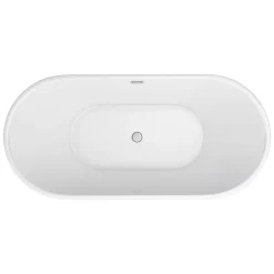 Arezzo Fluted 1700 X 800mm Double Ended Freestanding Bath -Victorian Plumbing shop azbt25bwf d2b 1