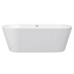 Arezzo Fluted 1700 X 800mm Double Ended Freestanding Bath -Victorian Plumbing shop azbt25wf d1