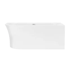 Arezzo 1500 X 750 Modern Curved Corner Bath -Victorian Plumbing shop azc15 n d1