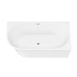 Arezzo 1500 X 750 Modern Curved Corner Bath -Victorian Plumbing shop azc15 n d2
