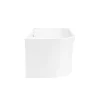 Arezzo 1700 X 750 Modern Curved Corner Bath 2 Arezzo 1700 X 750 Modern Curved Corner Bath -Victorian Plumbing shop azc17 n d5