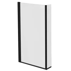 Arezzo Shower Bath - 1700mm L Shaped With Matt Black Screen + Panel 10 Arezzo Shower Bath - 1700mm L Shaped With Matt Black Screen + Panel -Victorian Plumbing shop azl17 d2