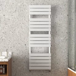 Arezzo Matt White 1512 X 500mm Heated Towel Rail -Victorian Plumbing shop azmw155 n d1