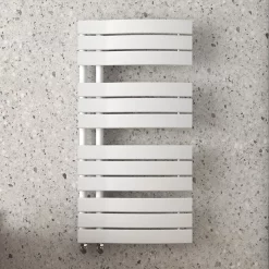 Arezzo Matt White Designer Heated Towel Rail 1080 X 550mm