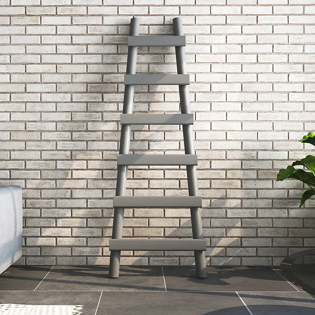 Arezzo Anthracite Leaning Ladder 1600 X 600 Heated Towel Rail 5 Arezzo Anthracite Leaning Ladder 1600 X 600 Heated Towel Rail - Image 3