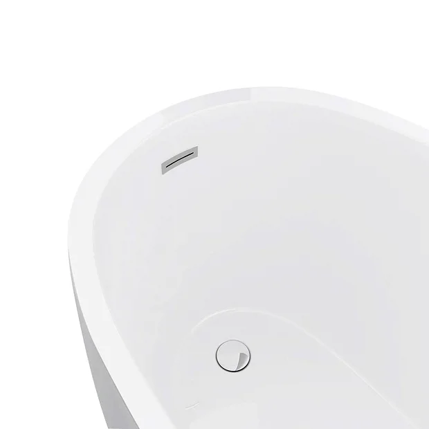 Victorian Plumbing Vienna Silver 1520 Small Modern Slipper Bath 5 Victorian Plumbing Vienna Silver 1520 Small Modern Slipper Bath - Image 3