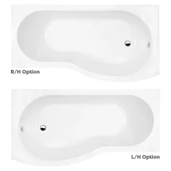 Cruze Bathroom Cruze B Shaped Shower Bath - 1700mm With Screen & Panel 10 Cruze Bathroom Cruze B Shaped Shower Bath - 1700mm With Screen & Panel -Victorian Plumbing shop b1700cs n d1