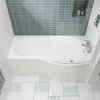 Cruze Bathroom Cruze Shower Bath + Concealed 1 Outlet Shower Pack (1700 B Shaped With Screen + Panel) -Victorian Plumbing shop b17bpk2 d3