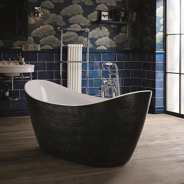 Heritage Bathroom Heritage Alderley Croc Skin Effect Freestanding Acrylic Bath (1730 X 730mm) 5 Heritage Bathroom Heritage Alderley Croc Skin Effect Freestanding Acrylic Bath (1730 X 730mm) - Image 3