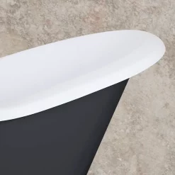 Hurlingham Bath Hurlingham Banburgh Small 2TH Cast Iron Roll Top Bath (1560x765mm) With Feet -Victorian Plumbing shop banburghsmalld1