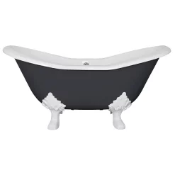 Hurlingham Bath Hurlingham Banburgh Small 2TH Cast Iron Roll Top Bath (1560x765mm) With Feet -Victorian Plumbing shop banburghsmalll