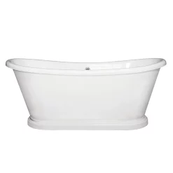 BC Designs 1800 X 800mm Double Ended Roll Top Freestanding Bath