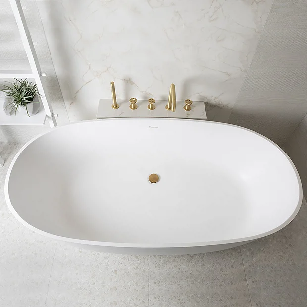 BagnoDesign Koy Bagnoquartz Stone Freestanding Bath 3 BagnoDesign Koy Bagnoquartz Stone Freestanding Bath