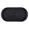 BagnoDesign Teatro Oval Matt Black 650 X 350mm Countertop Basin