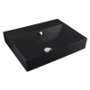 BagnoDesign 600mm 0TH Matt Black Funktion Countertop Or Wall Mounted Basin 1 BagnoDesign 600mm 0TH Matt Black Funktion Countertop Or Wall Mounted Basin -Victorian Plumbing shop bdsfun702amb l