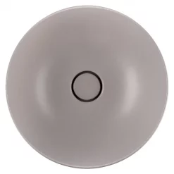 BagnoDesign Matt Grey Koy 400mm Round Countertop Basin 11 BagnoDesign Matt Grey Koy 400mm Round Countertop Basin -Victorian Plumbing shop bdskoy702mgy d2