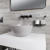 BagnoDesign Matt Grey Koy 400mm Round Countertop Basin