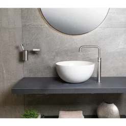 BagnoDesign Matt White Koy 400mm Round Countertop Basin