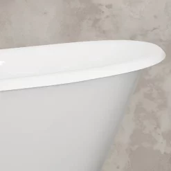 Hurlingham Bath Hurlingham Berwick Cast Iron Roll Top Bath (1720x680mm) With Feet -Victorian Plumbing shop berwick d2