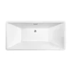 Venice 1520 Square Modern Free Standing Bath -Victorian Plumbing shop bfre022 nd3