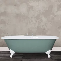 Hurlingham Bath Hurlingham Bisley Cast Iron Roll Top Bath (1690x750mm) With Feet -Victorian Plumbing shop bisley d3n