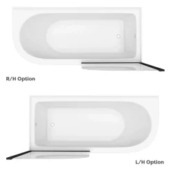 Victorian Plumbing Appleby 1700 Roll Top Shower Bath With Matt Black Screen + Leg Set 13 Victorian Plumbing Appleby 1700 Roll Top Shower Bath With Matt Black Screen + Leg Set -Victorian Plumbing shop bka17bs n d4