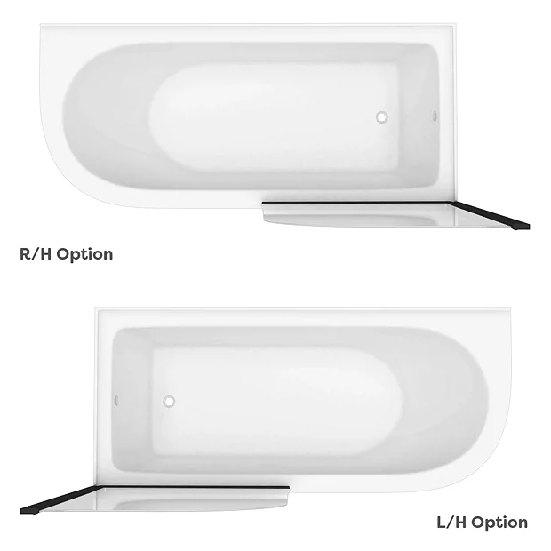 Victorian Plumbing Appleby 1700 Roll Top Shower Bath With Matt Black Screen + Leg Set 8 Victorian Plumbing Appleby 1700 Roll Top Shower Bath With Matt Black Screen + Leg Set - Image 6