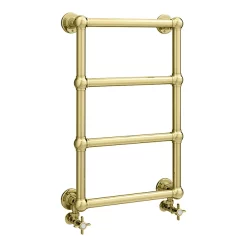 Victorian Plumbing Bloomsbury Traditional Vintage Gold 748 X 498 Wall Mounted Towel Rail