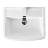 Klyn Bathroom Brooklyn Modern Square Basin & Semi Pedestal (520mm Wide - 1 Tap Hole) 1 Klyn Bathroom Brooklyn Modern Square Basin & Semi Pedestal (520mm Wide - 1 Tap Hole) -Victorian Plumbing shop br520sp d4