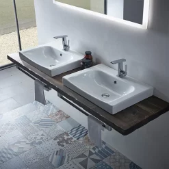 Roper Rhodes Breathe 610mm Countertop Or Wall Mounted Basin 8 Roper Rhodes Breathe 610mm Countertop Or Wall Mounted Basin -Victorian Plumbing shop bre600c d1