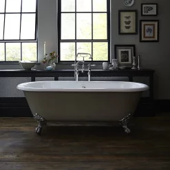 Heritage Bathroom Heritage Buckingham Roll Top Cast Iron Bath (1700x770mm) With Feet 10 Heritage Bathroom Heritage Buckingham Roll Top Cast Iron Bath (1700x770mm) With Feet -Victorian Plumbing shop brt80 d1