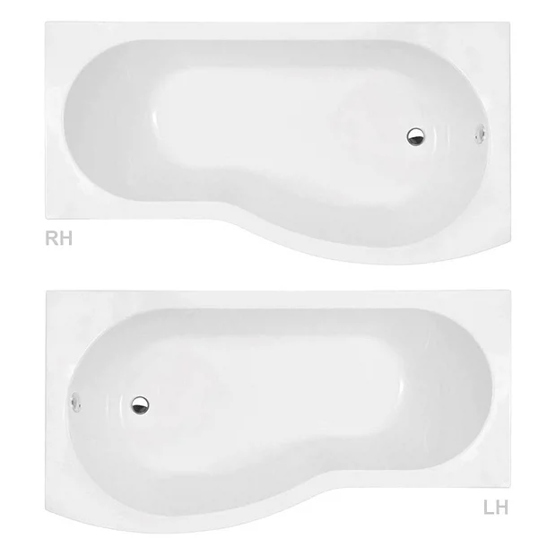 Cruze Bathroom Cruze Curved Shower Bath (1500mm With Screen + Acrylic Panel) 6 Cruze Bathroom Cruze Curved Shower Bath (1500mm With Screen + Acrylic Panel) - Image 4