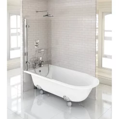 Urlington Bathroom Burlington Hampton LH 1700 X 750mm Showering Bath + Legs