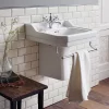 Urlington Bathroom Burlington Edwardian Medium Basin And Semi Pedestal -Victorian Plumbing shop burlingtonedwardianmediumbasinandsemipedestald1