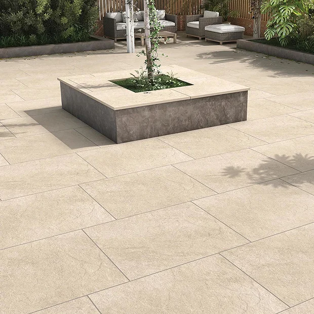 Victorian Plumbing Carmona Beige Outdoor Stone Effect Floor Tile - 600 X 900mm 4 Victorian Plumbing Carmona Beige Outdoor Stone Effect Floor Tile - 600 X 900mm - Image 2