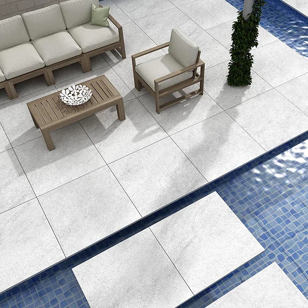 Victorian Plumbing Carmona Grey Outdoor Stone Effect Floor Tile - 600 X 900mm 6 Victorian Plumbing Carmona Grey Outdoor Stone Effect Floor Tile - 600 X 900mm - Image 4