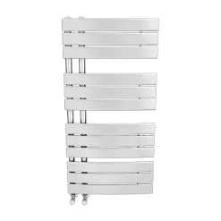 Victorian Plumbing Delta Chrome Designer Heated Towel Rail 1080 X 550mm