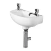 RAK Ceramic RAK Compact 45cm Slimline Basin - 2 TH