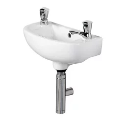 RAK Ceramic RAK Compact 45cm Slimline Basin - 2 TH